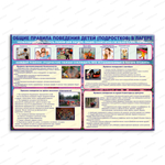 Стенд Общие правила поведения детей подростков 012