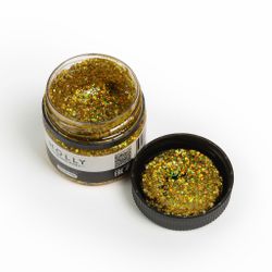 Глиттер для глаз, лица, волос и тела Glitter Gel Gold Mix
