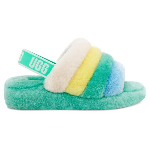 Ugg Fluff Yeah Slide 'Green'
