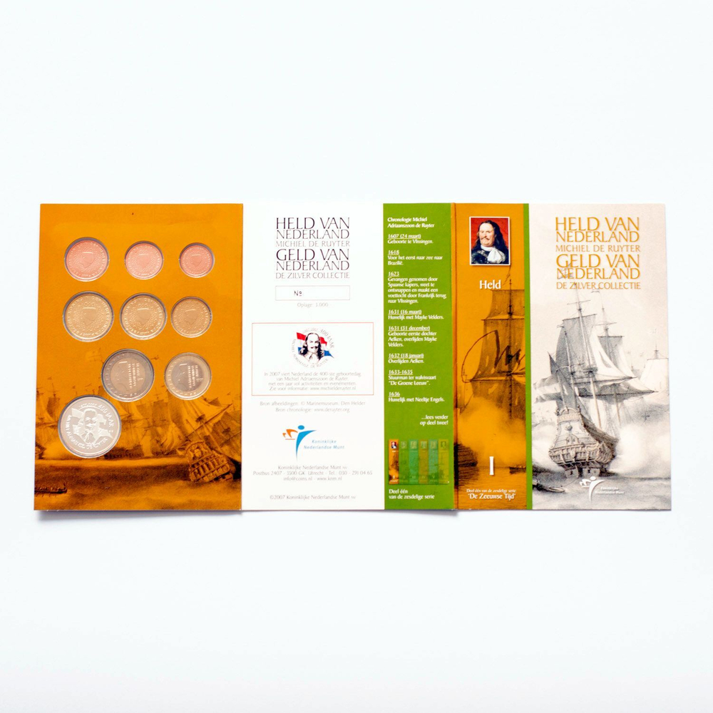 Netherlands 2007 Year Sets "Michiel de Ruyter" 6 Coin Sets