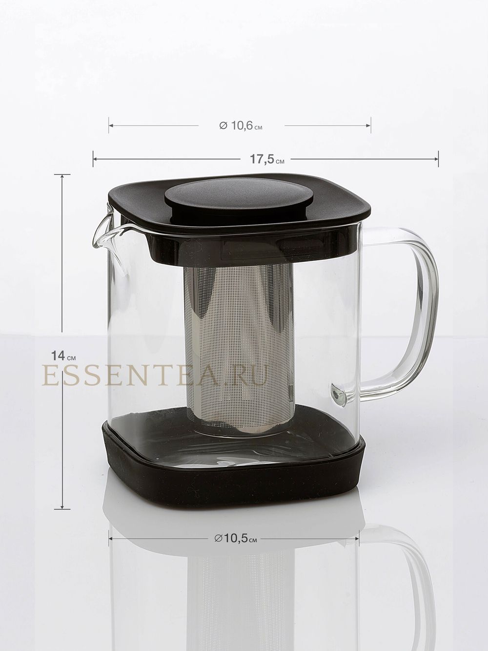 Чайник стеклянный "Лердам" с колбой 1000 мл