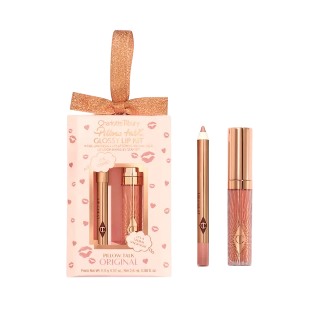 CHARLOTTE TILBURY Набор для макияжа губ Glossy Lip Kit (Pillow Talk Original)