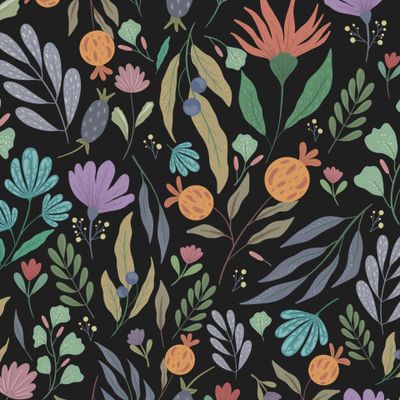 сказочные цветы с ягодами