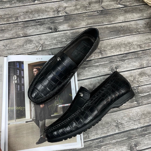 Мокасины из кожи крокодила Stefano Ricci