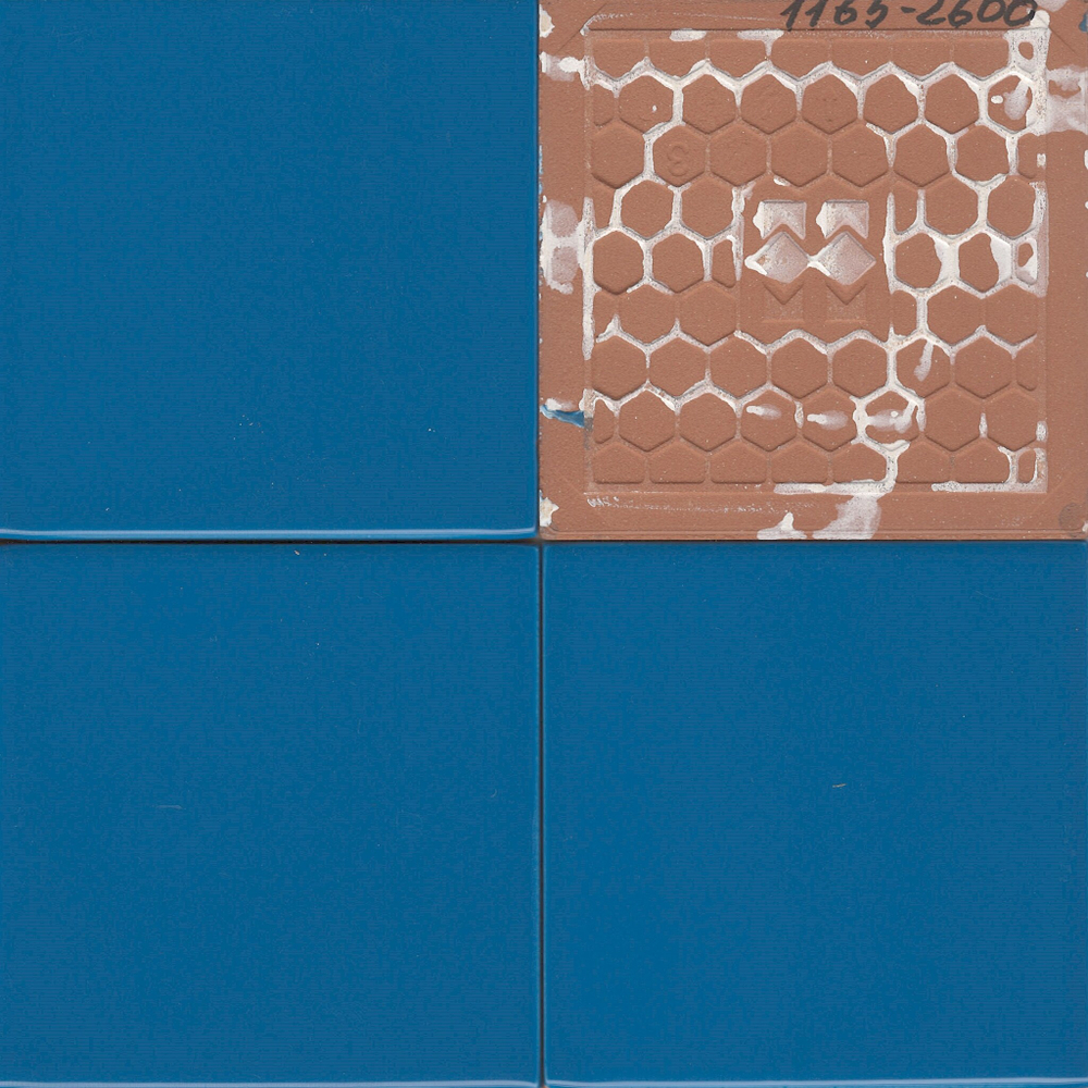 Плитка настенная Mini Tile Blue glossy 99x99х7 мм