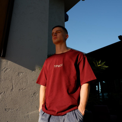 Футболка SPACE OverSize Бордовый Light