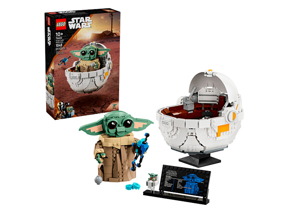 LEGO Star Wars 75403 «Грогу с парящей коляской» — милый Малыш Йода
