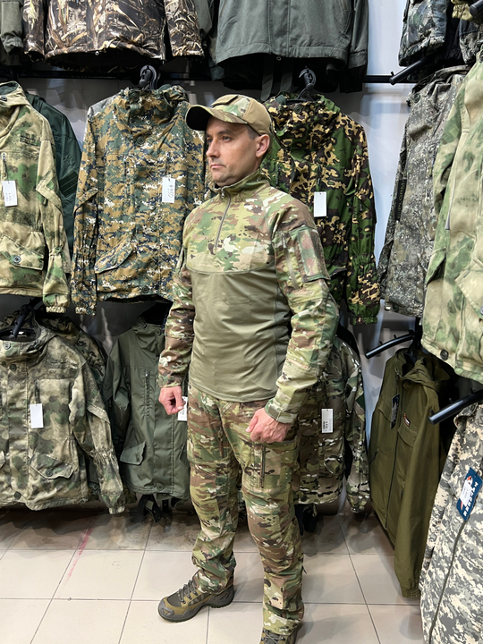 Тактический костюм Combat Multicam с наколенниками – MAXTAXC / Gongtex