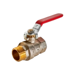 Кран шаровой полнопроходной ROMMER - 3/4" (ВР/НР, PN40, ручка-рычаг)