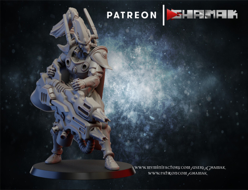 Aeldari Craftworlds Dark Reapers Мрачный Жнец №4 миниатюра для dnd, днд, pathfinder, фентези, Настольная игра, НРИ, Варгейм, РПГ