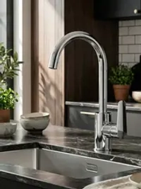 Смеситель для кухни высокий излив VODA WF519R