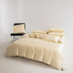 КПБ Однотонный Сатин Элитный на резинке OCER010, 2 спальный, 4 наволочки, простынь 180*200*30