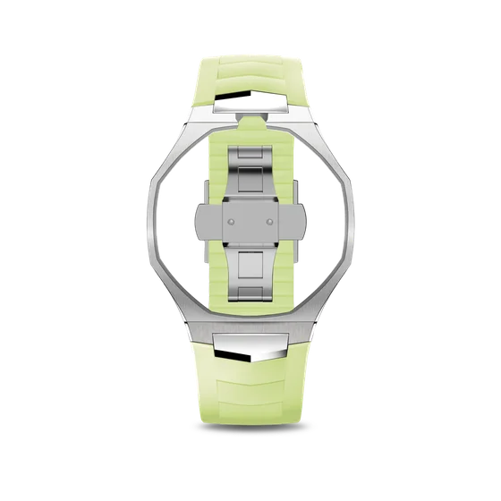 Корпус для часов POP-Swatch x AP - Салатовый и Голубой - Комплект из 2 ремешков