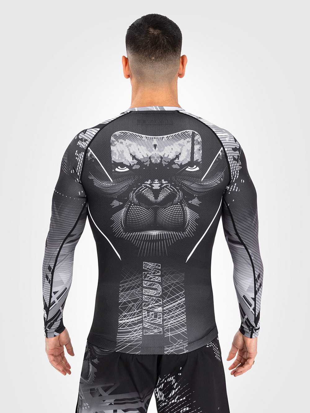 Рашгард Venum Gorilla Jungle Black/White L/S