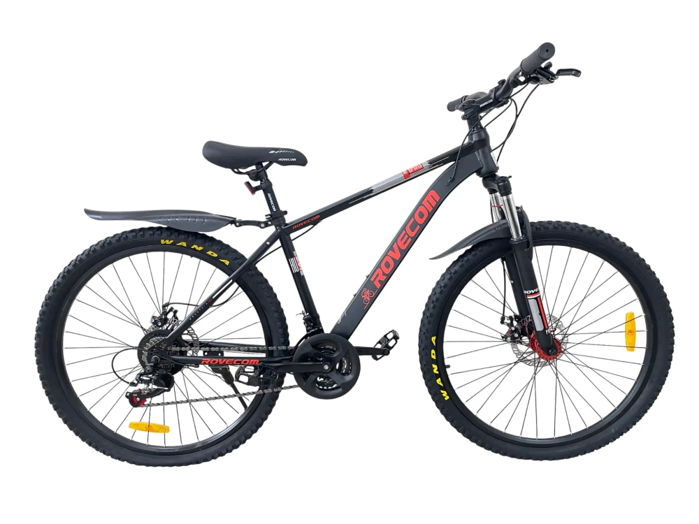 Велосипед Rovecom 27,5" 21скор (Стальная рама, диск. тормоз) Черный (матовый) Rov-610-27,5-4
