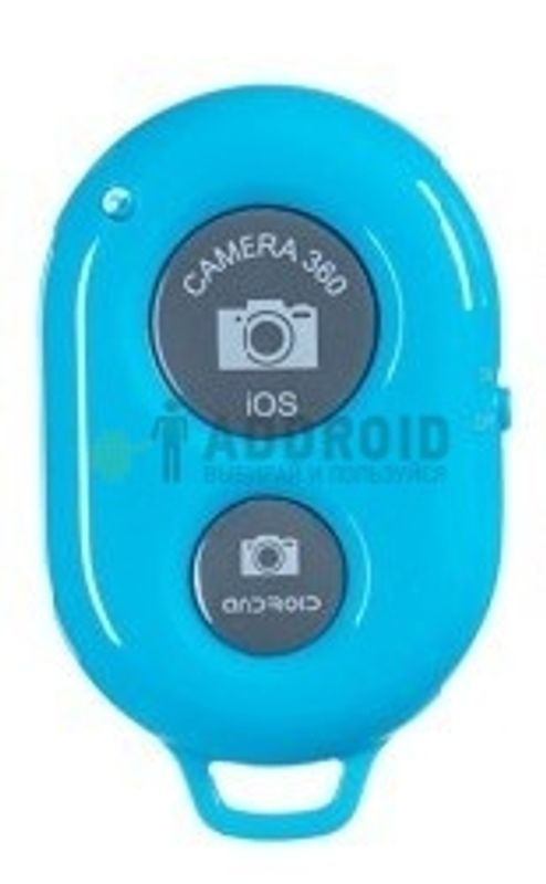 Брелок Bluetooth Remote Shutter, пульт для селфи синий
