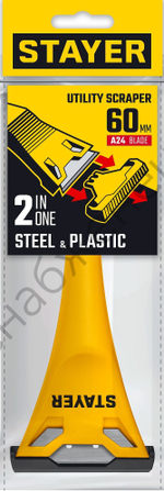 STAYER 60 мм, компактный скребок (0851)