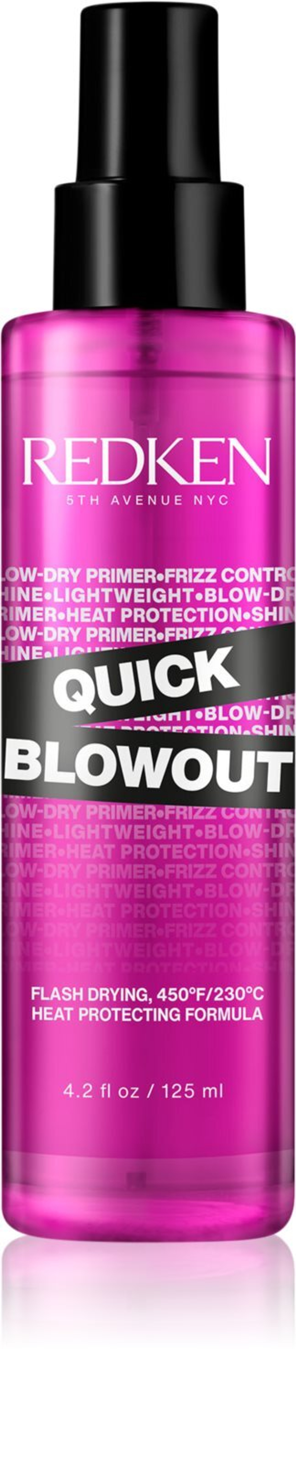 Redken Quick Blowout - термозащитный спрей, используемый при использовании утюжков для выпрямления волос и плойки для ускорения сушки /   125  ml  / GTIN 4045129017320