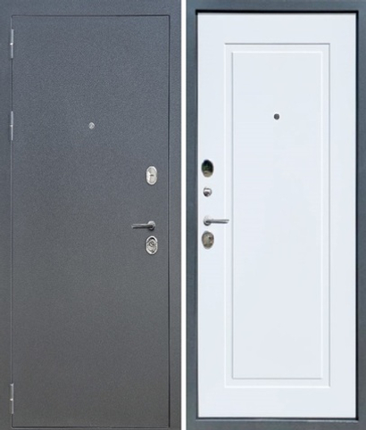 Входная дверь YoDoors-2 Букле графит - Velluto Bianco