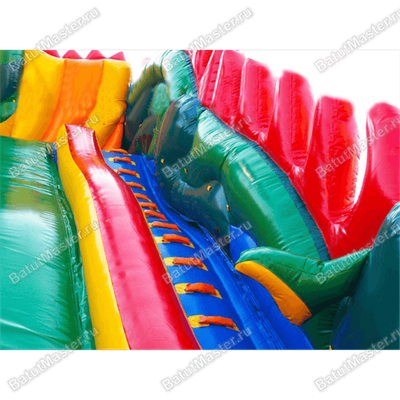 Коммерческий надувной батут-горка "Огненный дракон" 18*8*13 м