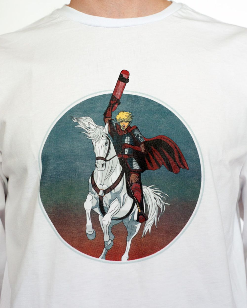 Лонгслив Скейтотырь Аниме Белый