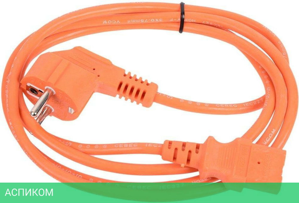Кабель Vcom CE021-CU0.75-1.8M-O оранжевый