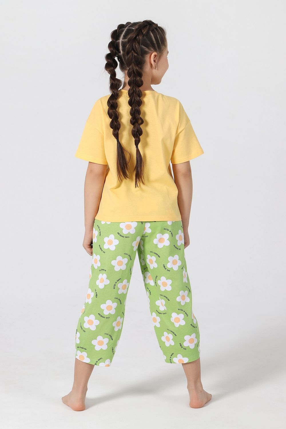 Пижама для девочки Ромашка-1 Виотекс ЖЁЛТЫЙ