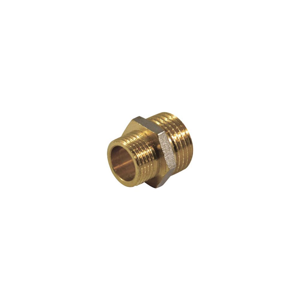 Ниппель латунный переходной СТМ с наружной резьбой 3/4&quot; x 1/2&quot;