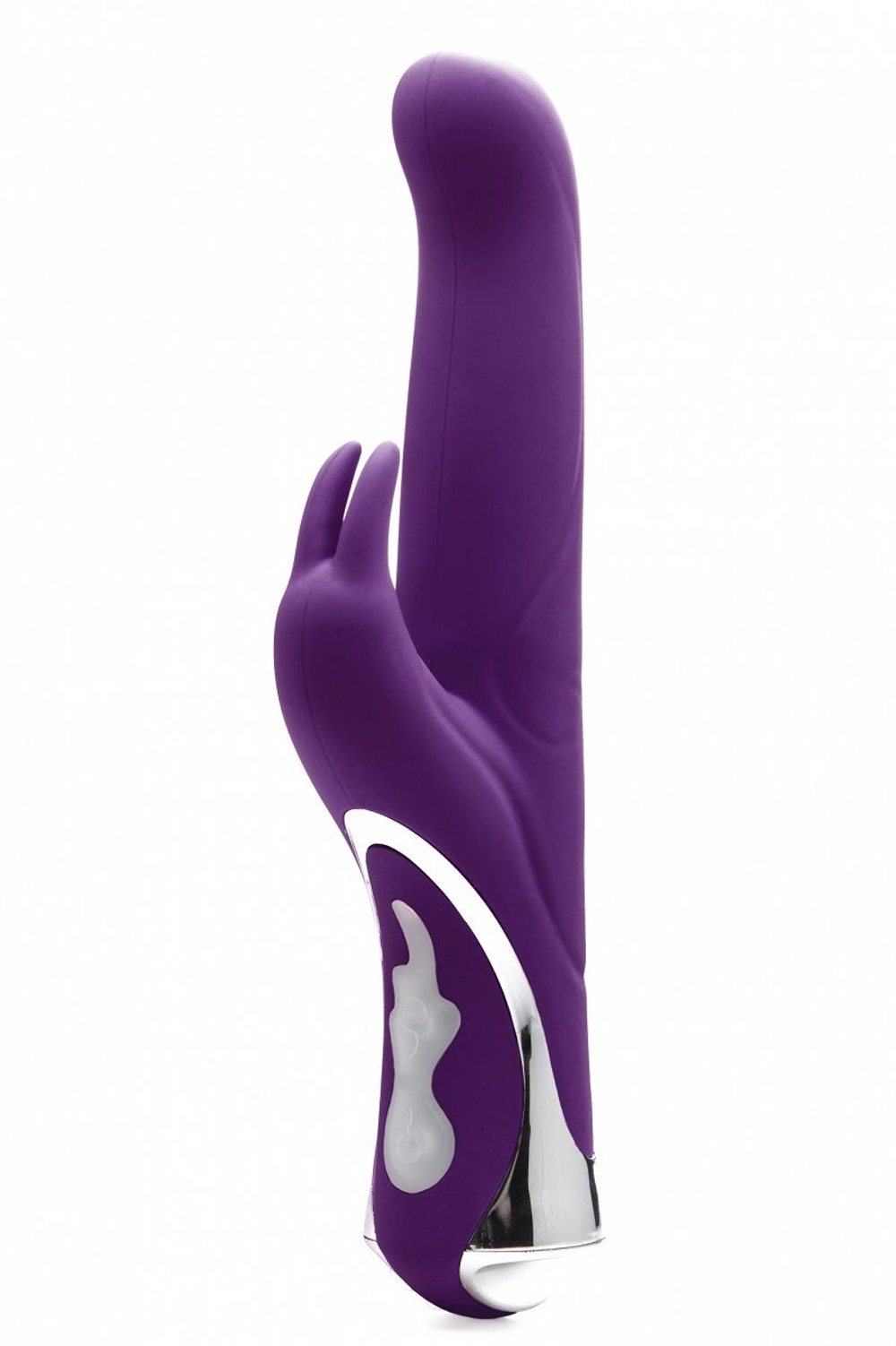 Фиолетовый перезаряжаемый вибратор Rechargeable Rabbit Purple - 23,5 см. (Цвет: фиолетовый)