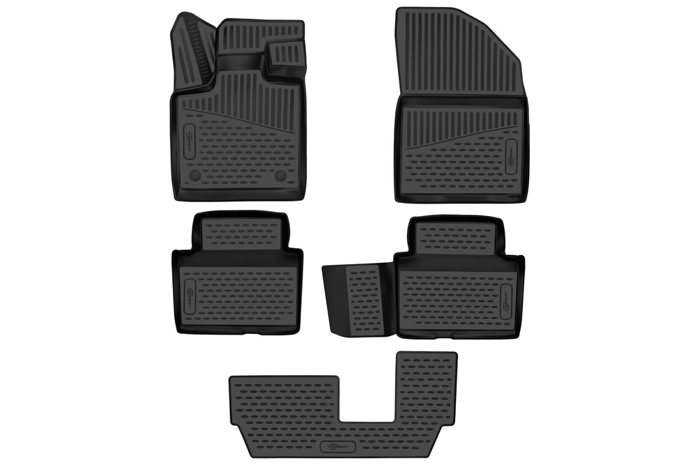 Коврики в салон для EXEED VX 2021-, Кроссовер, 5шт. (Повышенная устойчивость, повышенная износостойкость) FORMAT.3DAN0020210K