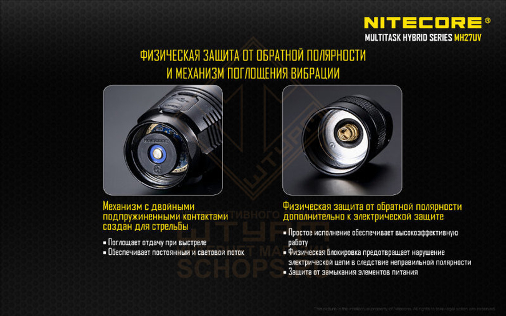 Фонарь Nitecore MH27UV Ultraviolet