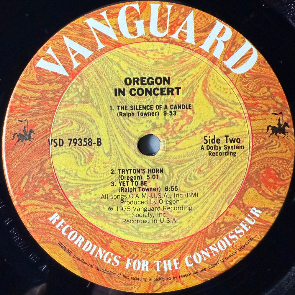 Oregon ‎– In Concert (США 1978г.)