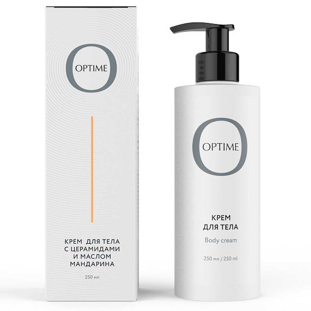 Крем для тела с церамидами и маслом мандарина Optime Ceramide Body Cream Mandarine 250мл