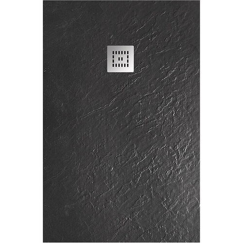 Душевой поддон из искусственного камня BelBagno Uno 120x80 TRAY-MR-UNO-AH-120/80-35-NERO-CR Черный матовый