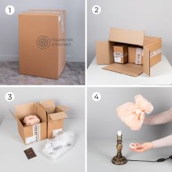 Настольная лампа Корса Сильвер Мадлен Жемчуг