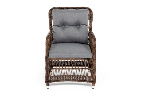 "Цесена" кресло плетеное из искусственного ротанга, цвет коричневый