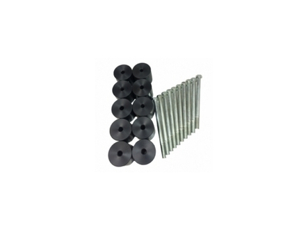 Боди лифт комплект 50 мм Nissan Pathfinder R51 капролон (d=70 мм) с крепежом чёрный цвет