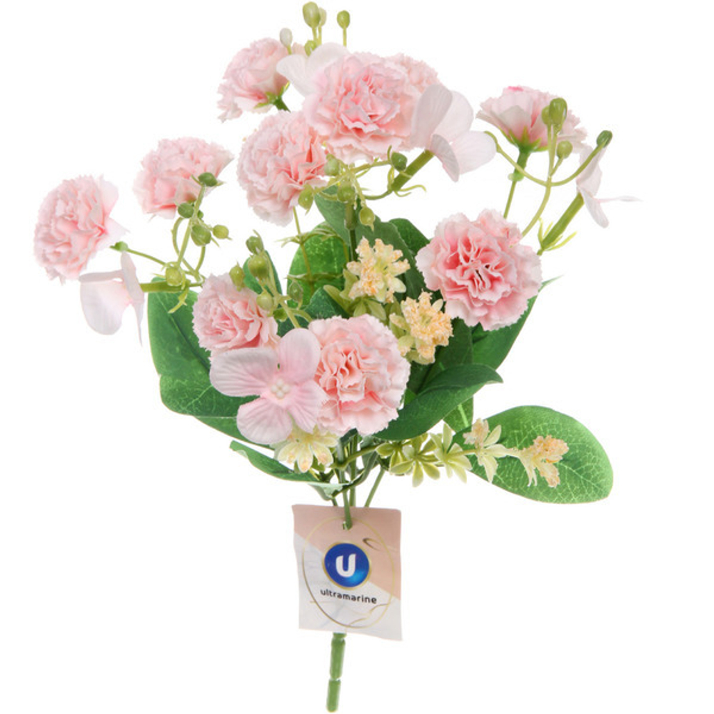 Искусственные цветы «Весеннее вдохновение» Гвоздика 30см цвет розовый