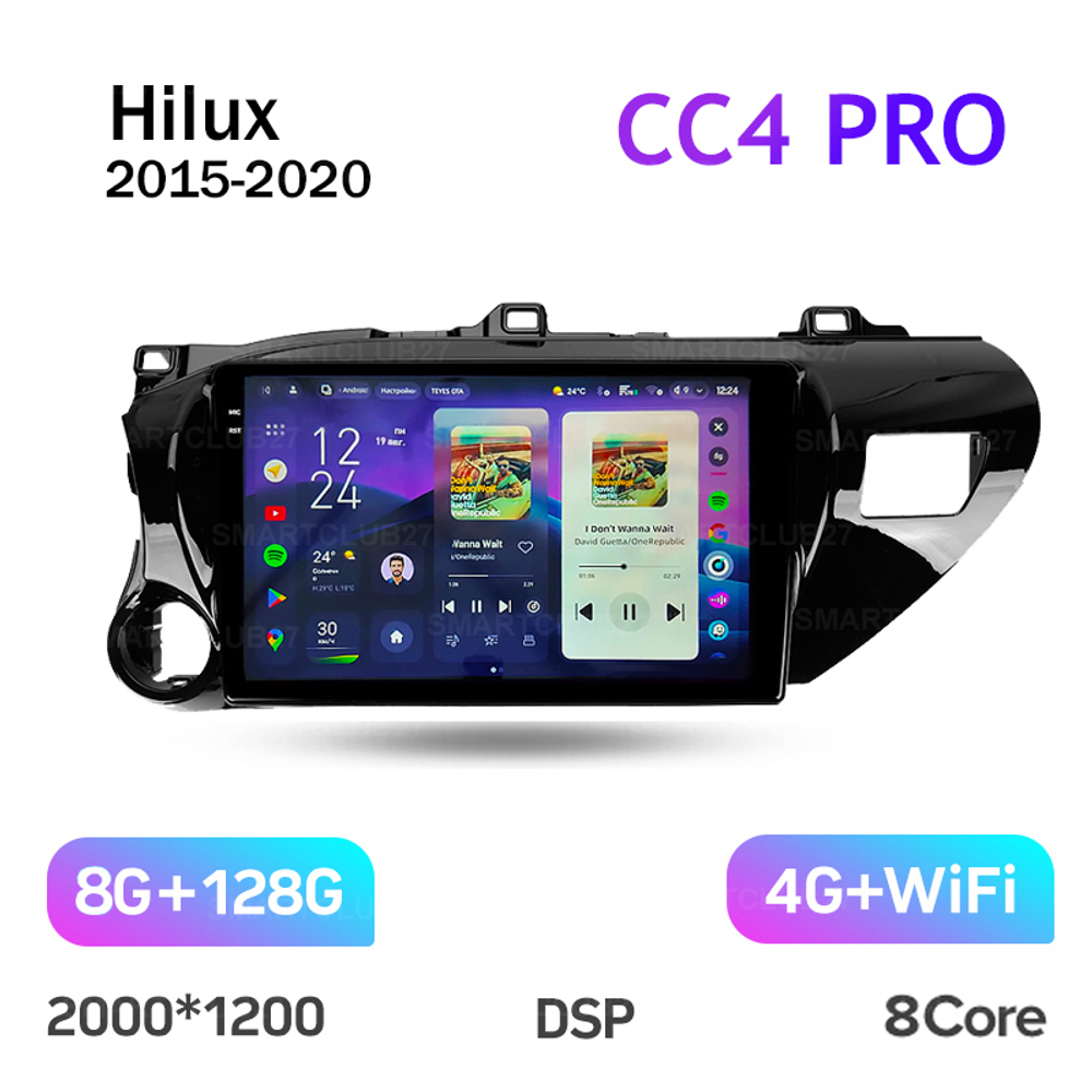Teyes CC4 Pro 10,2" для Toyota Hilux 2015-2020