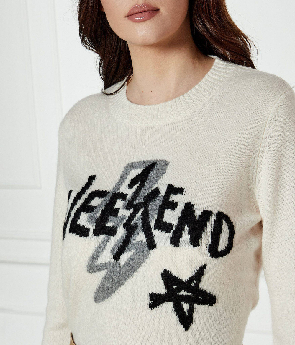 Кашемировый свитер KANSAS Weekend MaxMara - экрю(153610116)