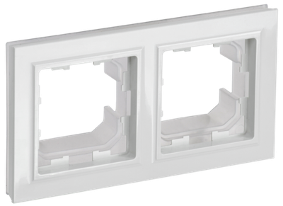 BRITE Рамка 2-местная IP44 РУ-2-БрБ-44 белый IEK