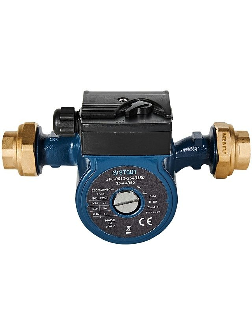 Циркуляционный насос STOUT 25-40-180 мм Италия с гайками (SPC-0011-2540180)