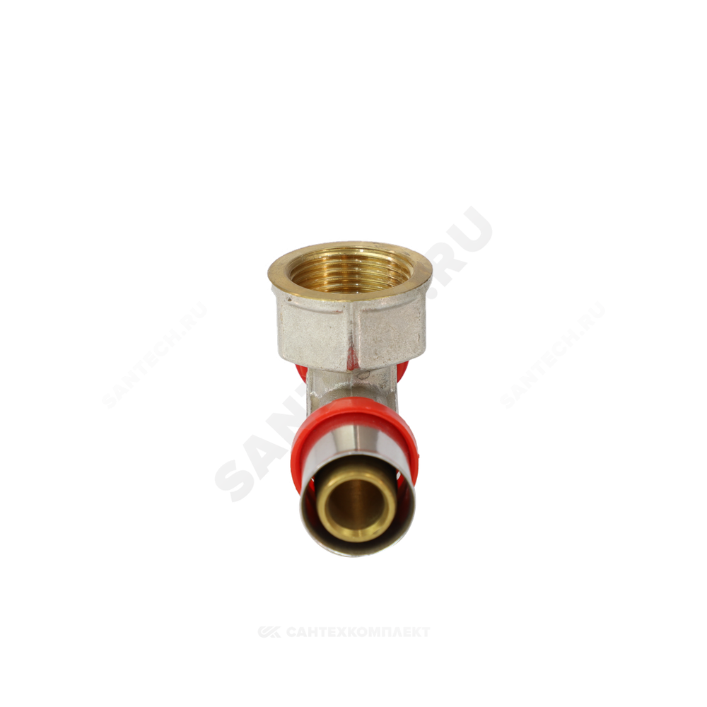 Тройник МП латунь никель пресс Дн 26х1/2"х26 ВР ГОСТ 32415-2013 8011 Aquasfera 8011-04