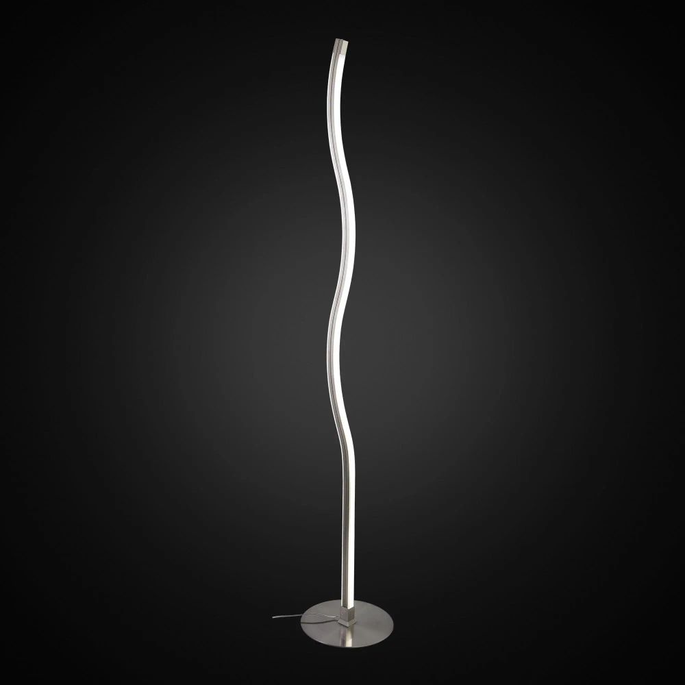 Citilux Гуффин CL804001 Торшер светодиодный с диммером Матовый Хром