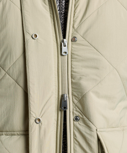 Oysho Утепленная водоотталкивающая куртка FELLEX® с AEROGEL, серый хаки