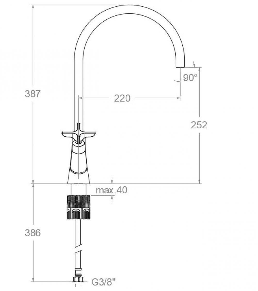 Смеситель для кухни ADAGIO 910601