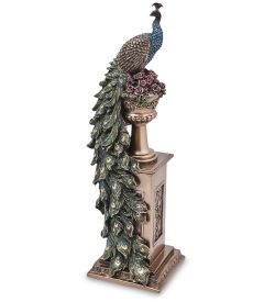 Veronese WS-1335 Статуэтка «Павлин на колонне»