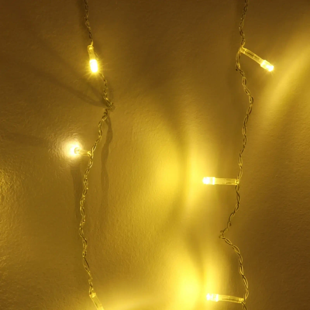 Гирлянда для дома БАХРОМА «Мерцание Premium» ш3м* в0,3/0,5 м м 120 ламп LED, прозрачн.провод, 1реж, IP-40, Теплый белый (возможность соединения)