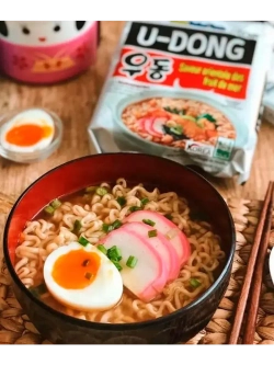 Лапша U-Dong со вкусом морепродуктов 120 г * 3 шт
