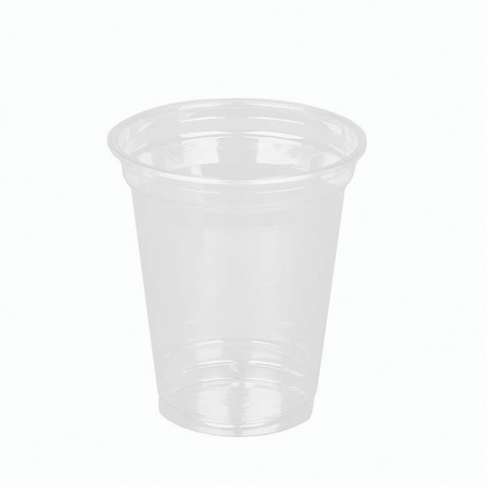 Одноразовые стаканы 300 мл, КОМПЛЕКТ 50 шт, прозрачные, "КРИСТАЛЛ", ПЭТ, холодное/десерты, СТИРОЛПЛАСТ
